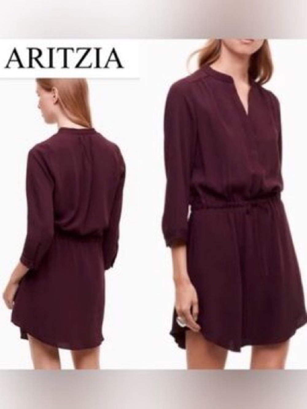 Aritzia Babaton Bennett Dress -Deep Plum